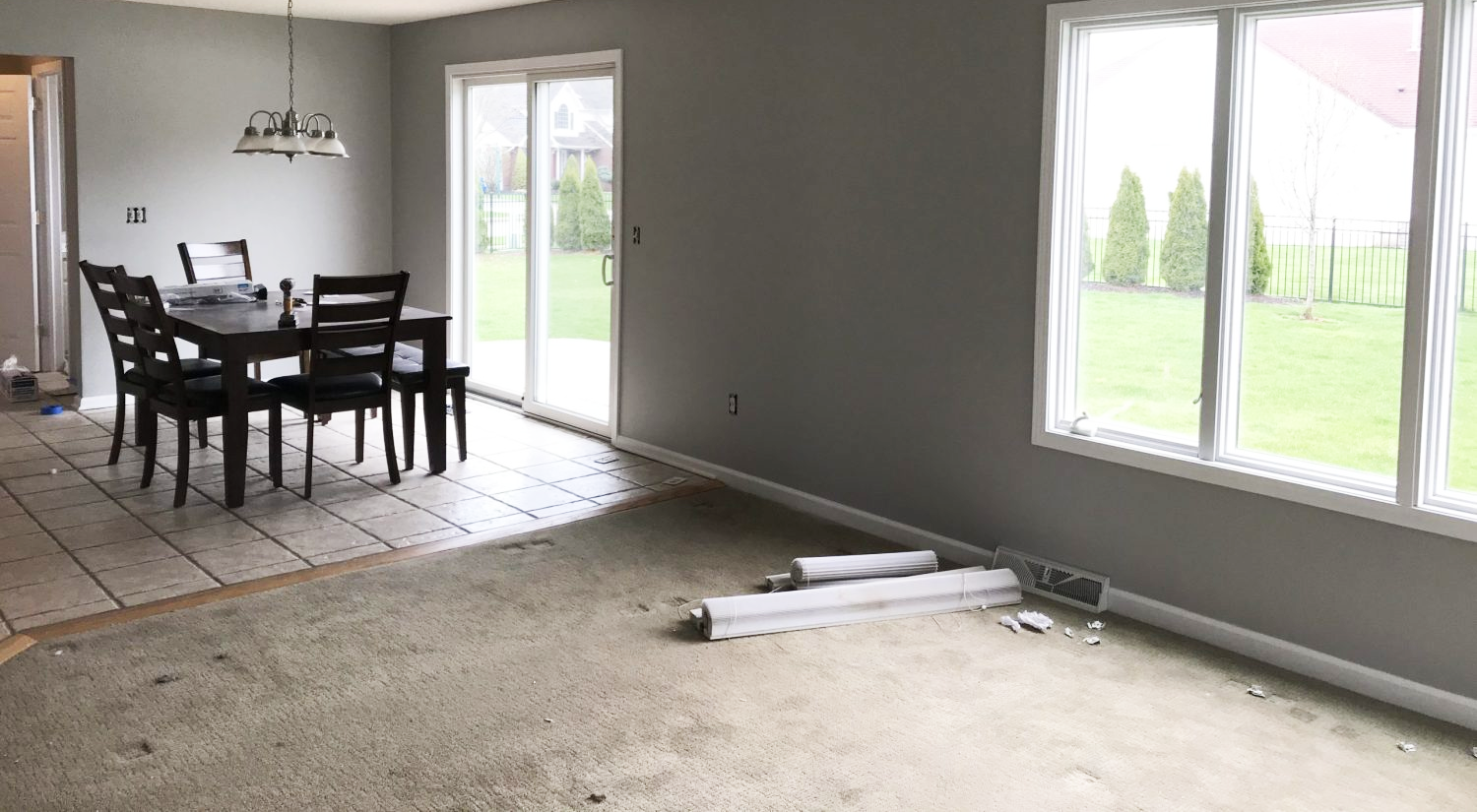 drawing room work after painting