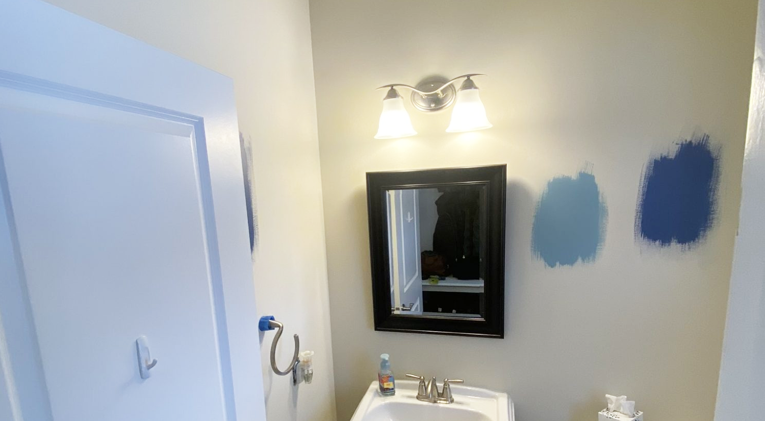 bathroom work before painting